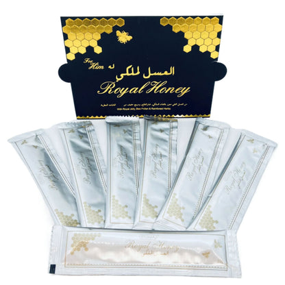 Royal Honey With Royal Jelly, 20g - Pack Of 12 Sachets عسل ملكي مع غذاء ملكات النحل، 20 جم - عبوة تحتوي على 12 كيس Success