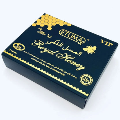 Royal Honey With Royal Jelly, 20g - Pack Of 12 Sachets عسل ملكي مع غذاء ملكات النحل، 20 جم - عبوة تحتوي على 12 كيس