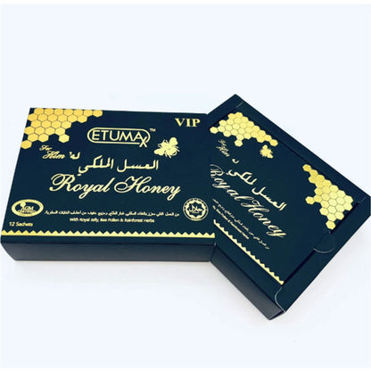 Royal Honey With Royal Jelly, 20g - Pack Of 12 Sachets عسل ملكي مع غذاء ملكات النحل، 20 جم - عبوة تحتوي على 12 كيس