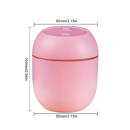 Mini Humidifier - Cool Mist Aroma Diffuser for Car, Office, Bedroom - 220mL Capacity - 2 Mist Modes