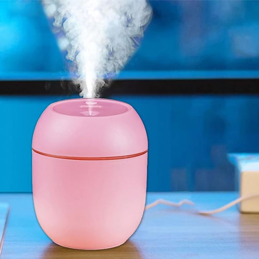 Mini Humidifier - Cool Mist Aroma Diffuser for Car, Office, Bedroom - 220mL Capacity - 2 Mist Modes