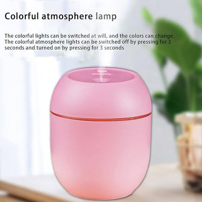 Mini Humidifier - Cool Mist Aroma Diffuser for Car, Office, Bedroom - 220mL Capacity - 2 Mist Modes