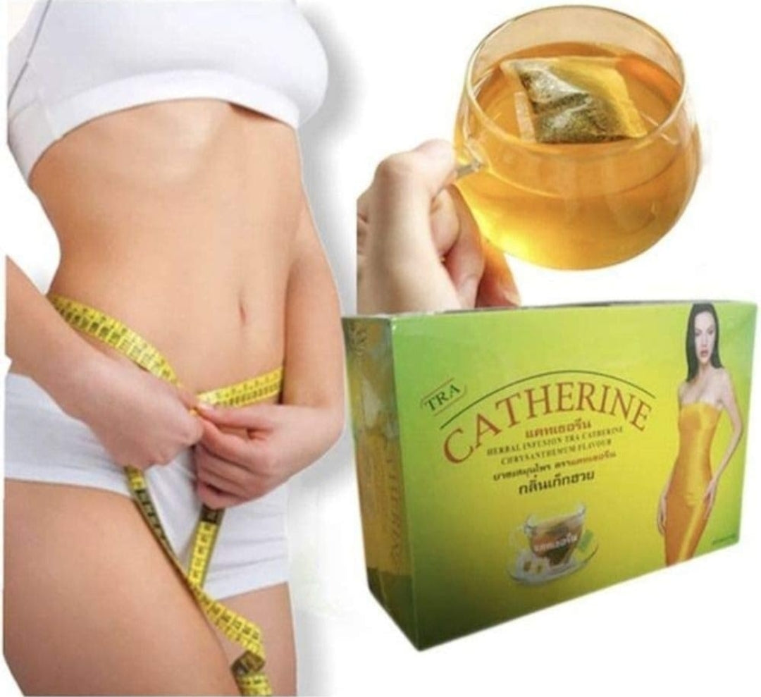 Catherine Herbal Infusion Slimming Diet Weight Loss Laxative Tea, 64 Tea Bags, 2 Boxes .. علبتان من شاي كاثرين إنفيوجن العشبي للتخسيس وخسارة الوزن، 64 كيس شاي