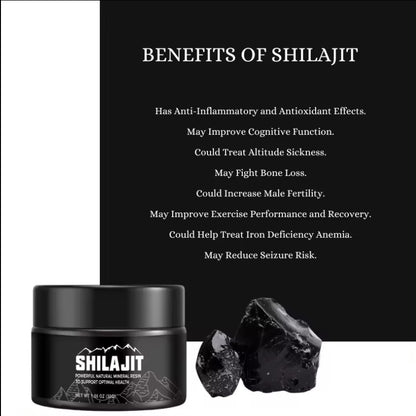 Organics Himalayan Shilajeet Resin Original & Premium Quality 50g, Power💪❤️