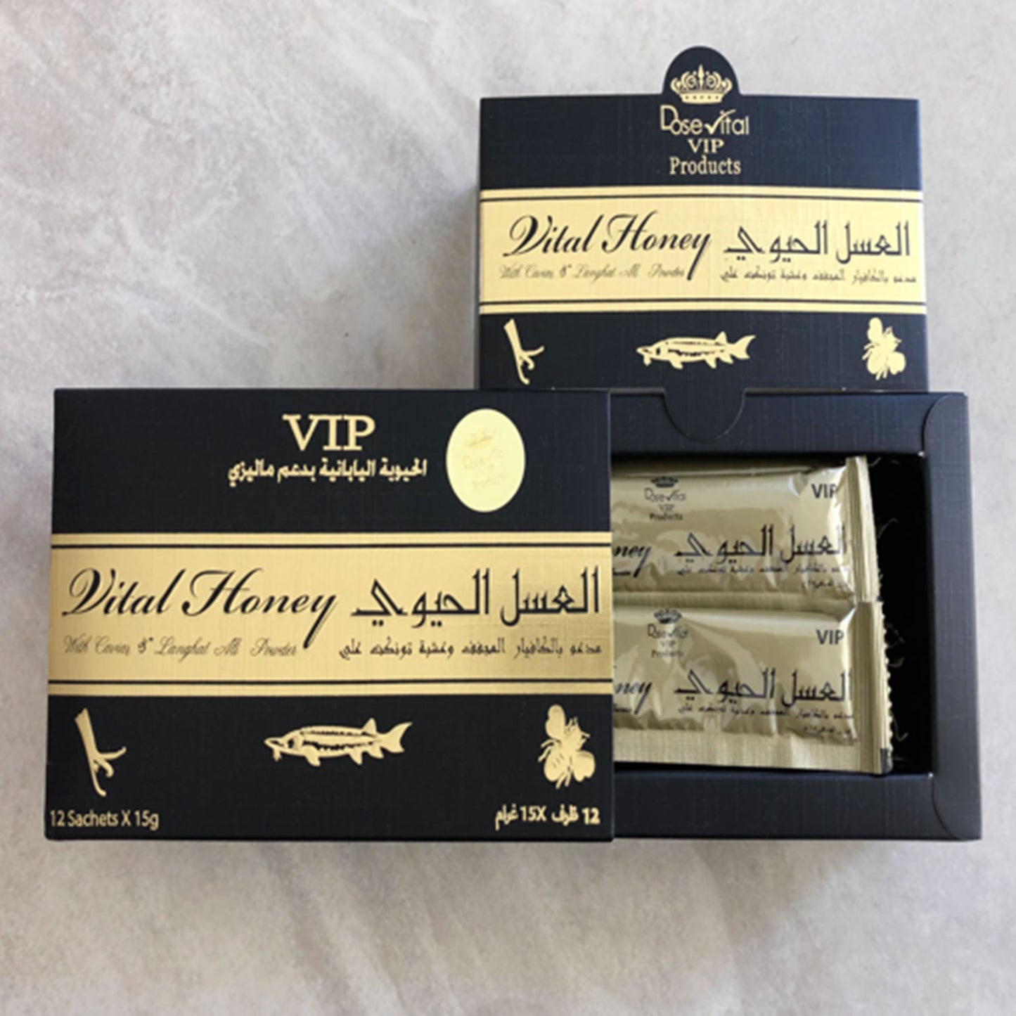 Vital Honey, 15 packet, 12 garams, العسل أصلي